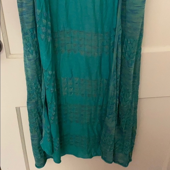 NWT Bebe green high slit duster kimono (no belt) - Picture 4 of 11